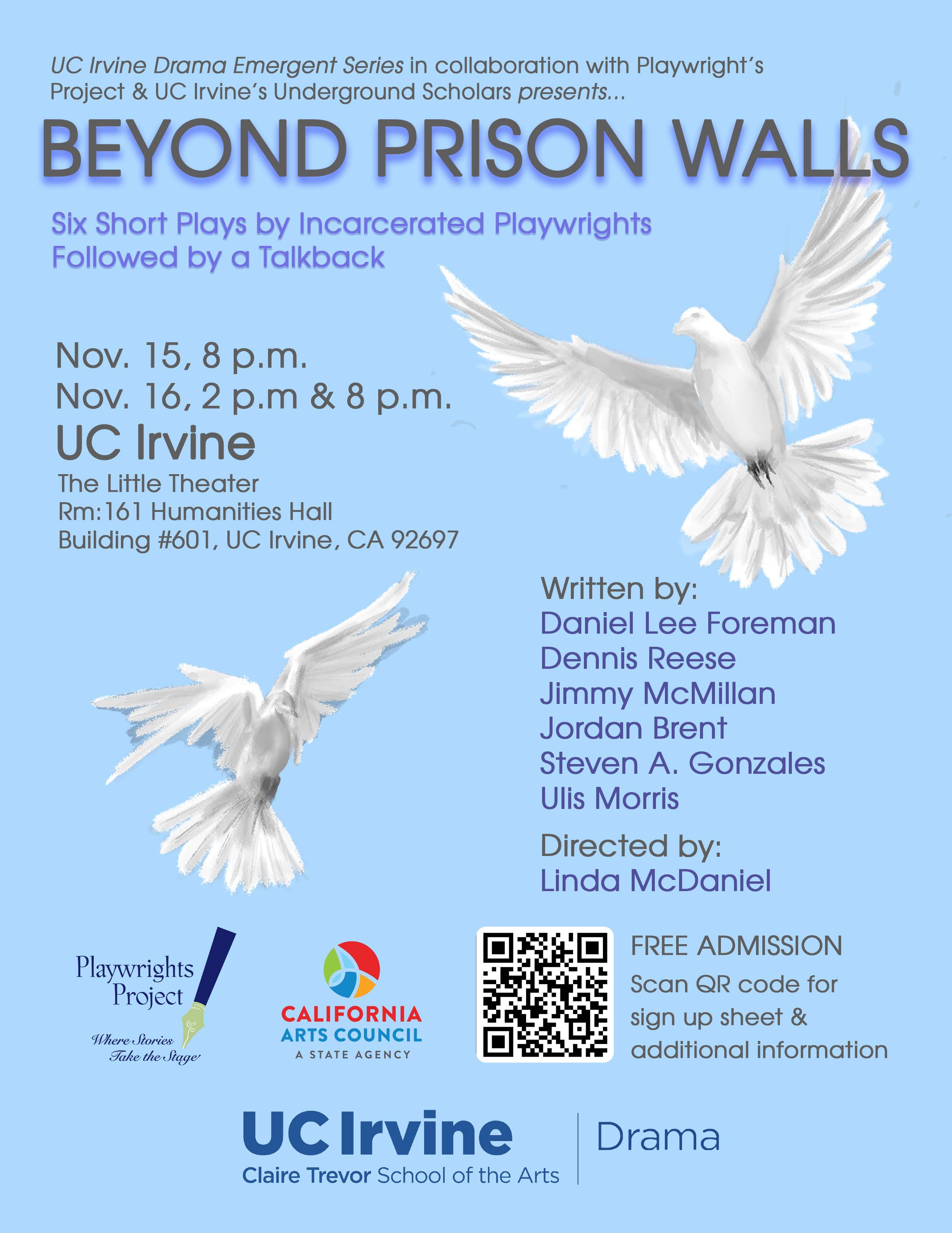 UCI Beyond Prison Walls Flyer